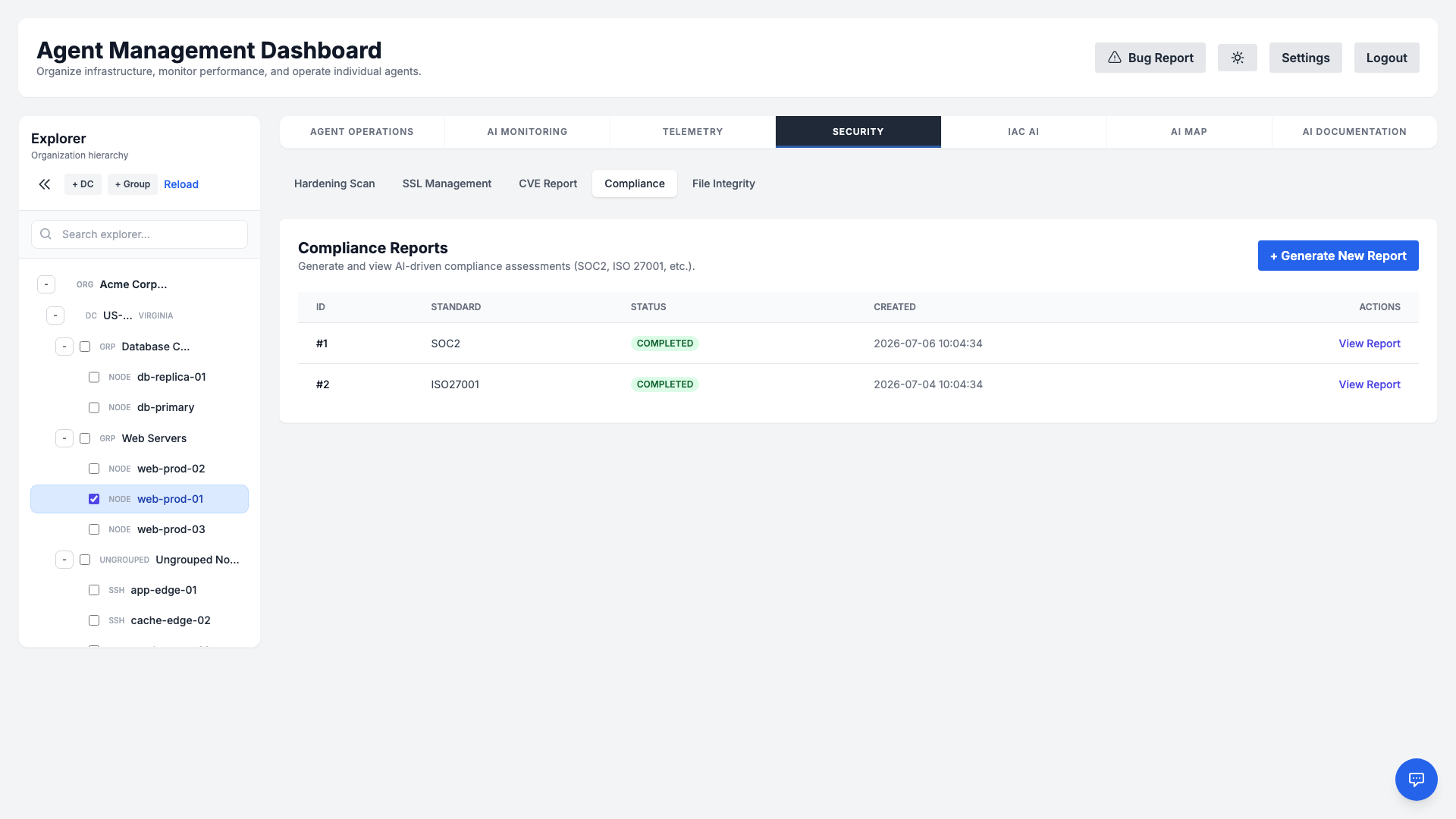 Compliance Reports